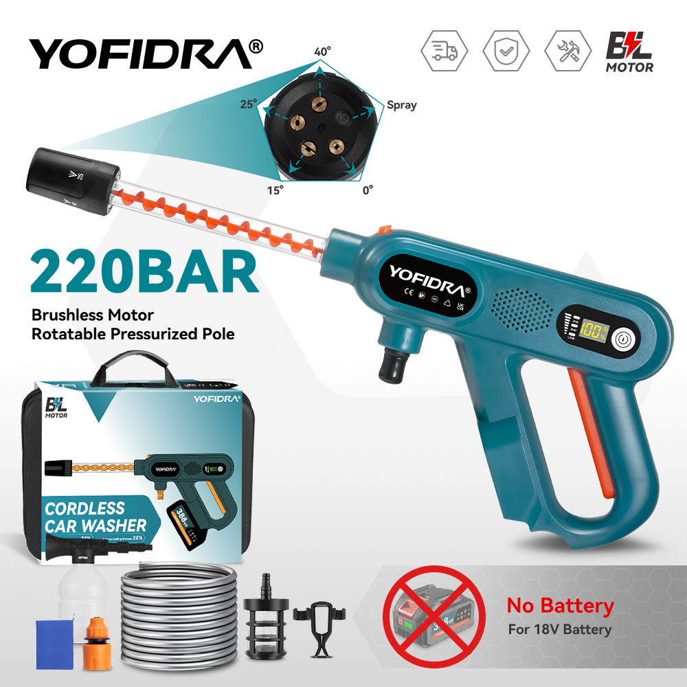 Car Shampoo Ph - YOFIDRA 3500W Pistol Semprot Air Cuci