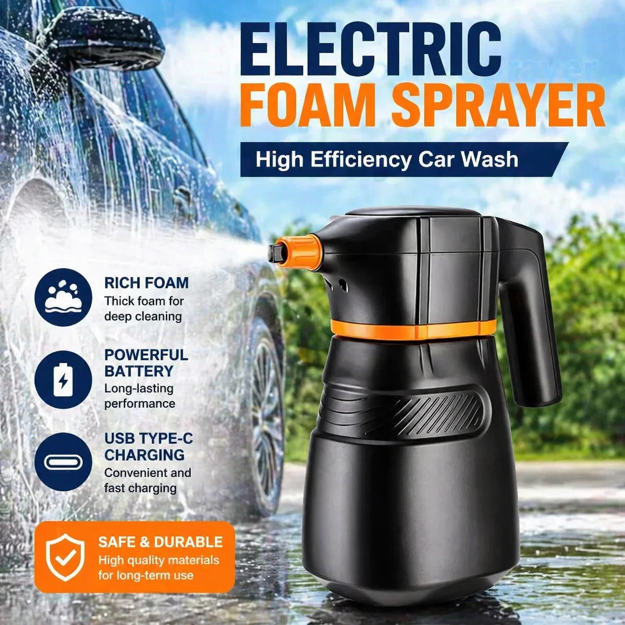 Pressure Washer Foam Gun - Semprotan Busa Elektrik Pencuci Mobil Detailing