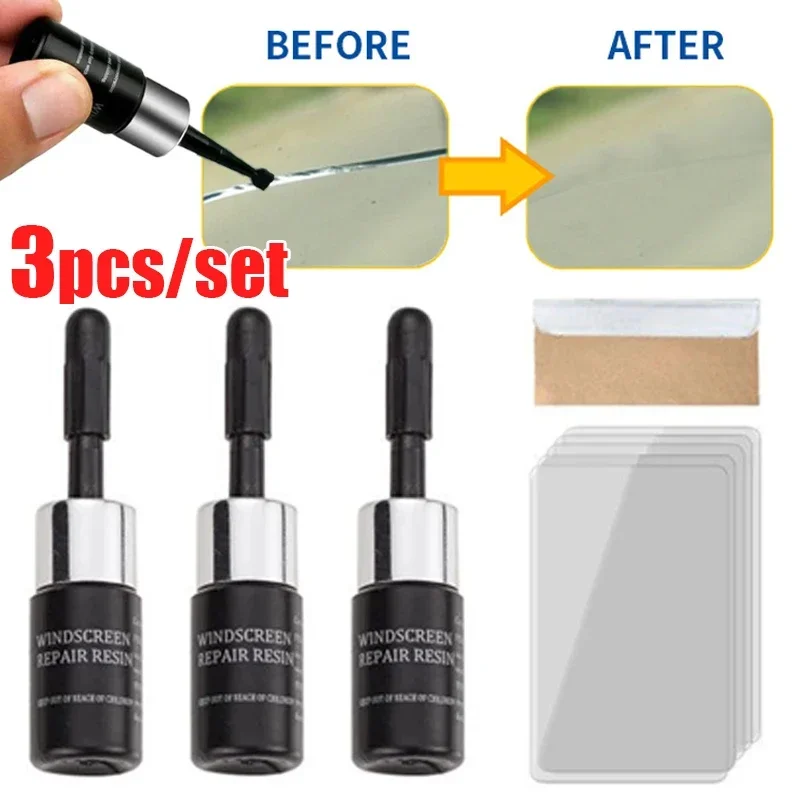 Glass Cleaner Streak - Set agen cairan reparasi goresan kaca