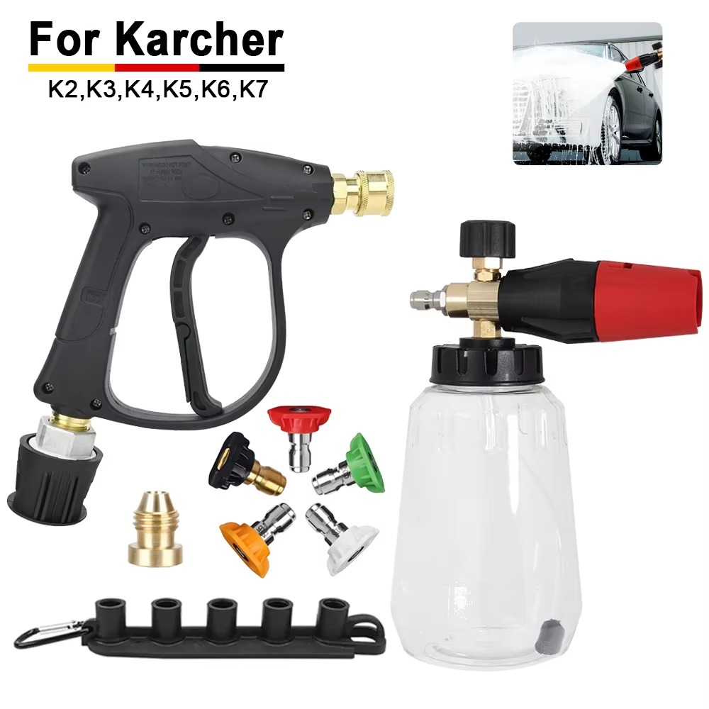 Pressure Washer Foam Gun - Kit Lance Foam Cannon Salju Kompatibel