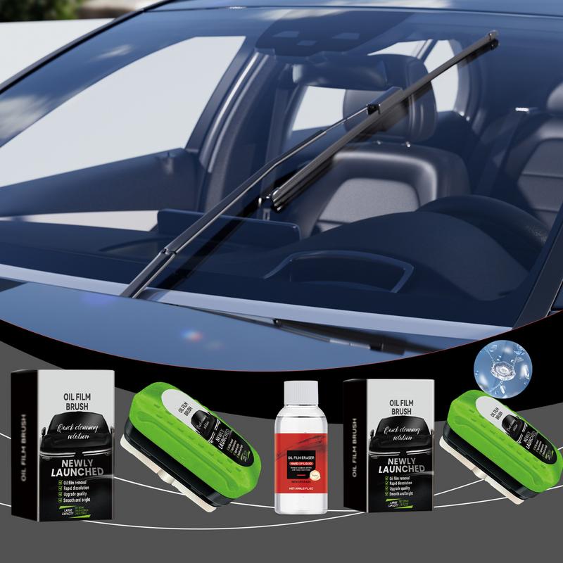 Car Cleaning Brush - Papan pembersih kaca minyak mobil 120ml,