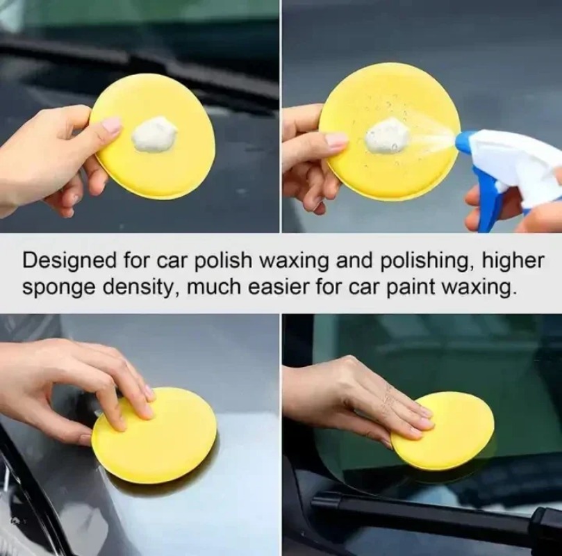 Wax Applicator Pad - 6PCS Alat Aplikator Busa Wax Perawatan