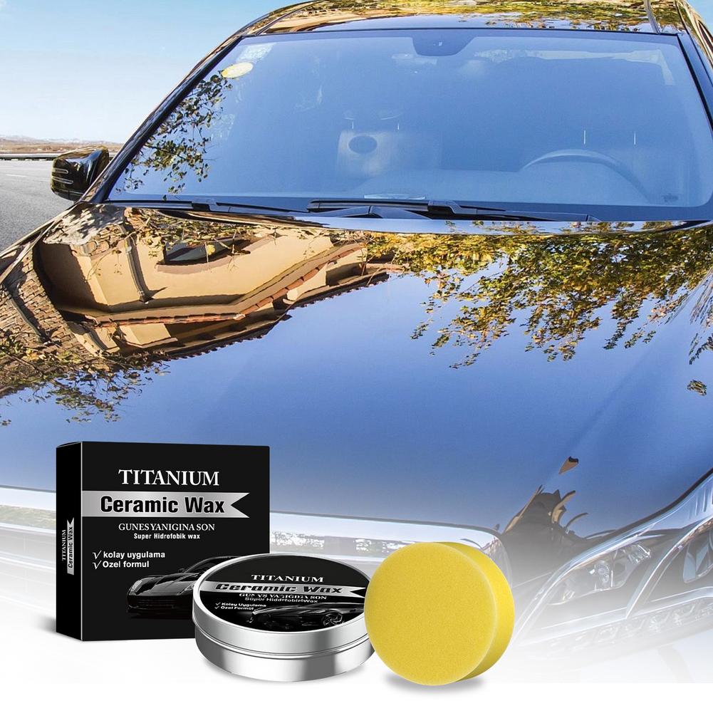 Car Wax Ceramic Coating - Lilin Perbaikan Goresan Mobil Titanium Krim