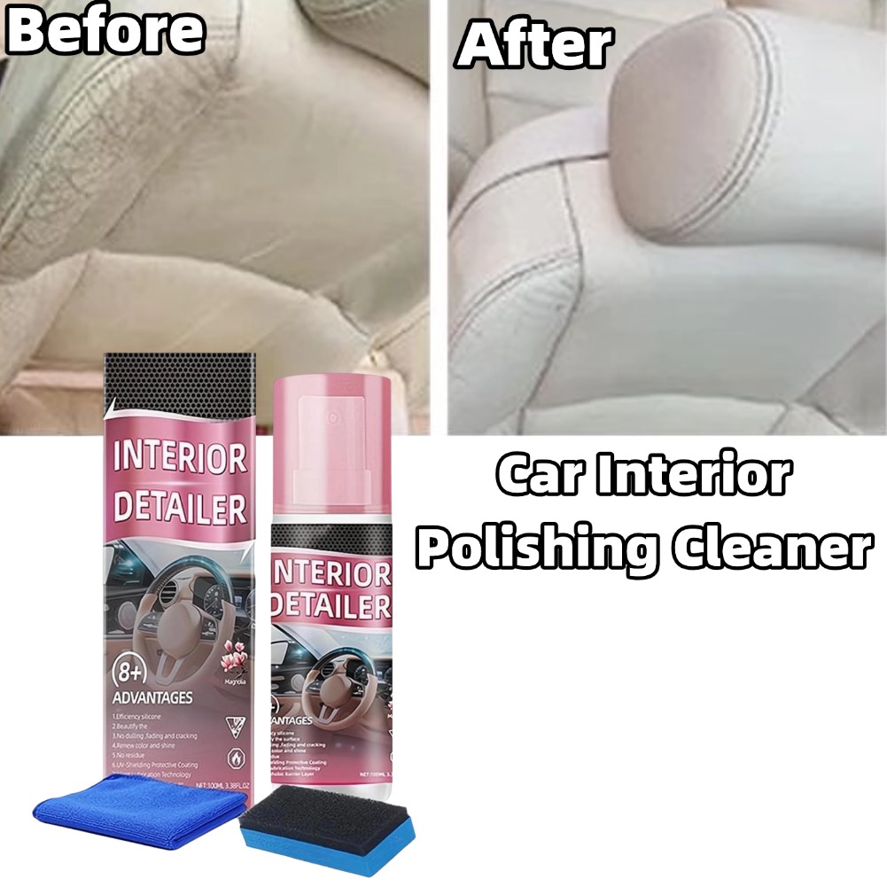 Leather Cleaner Interior - Pembersih Pemoles Interior Mobil 100Ml, Semprotan