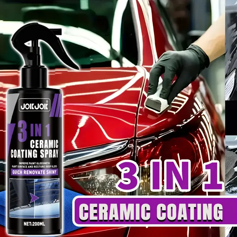 Car Wax Ceramic Coating - Semprotan Lapisan Keramik Cair 3 in