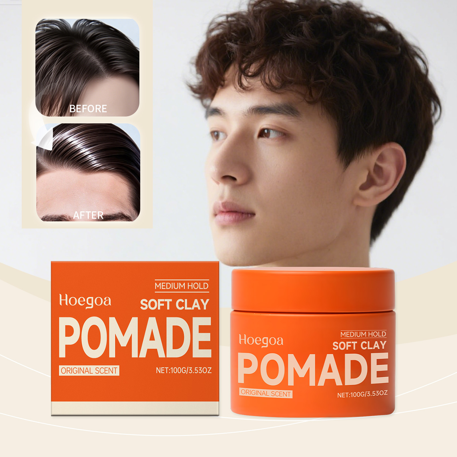 Clay Bar Lubricant - Lilin Rambut Asli Gel Rambut Tahan
