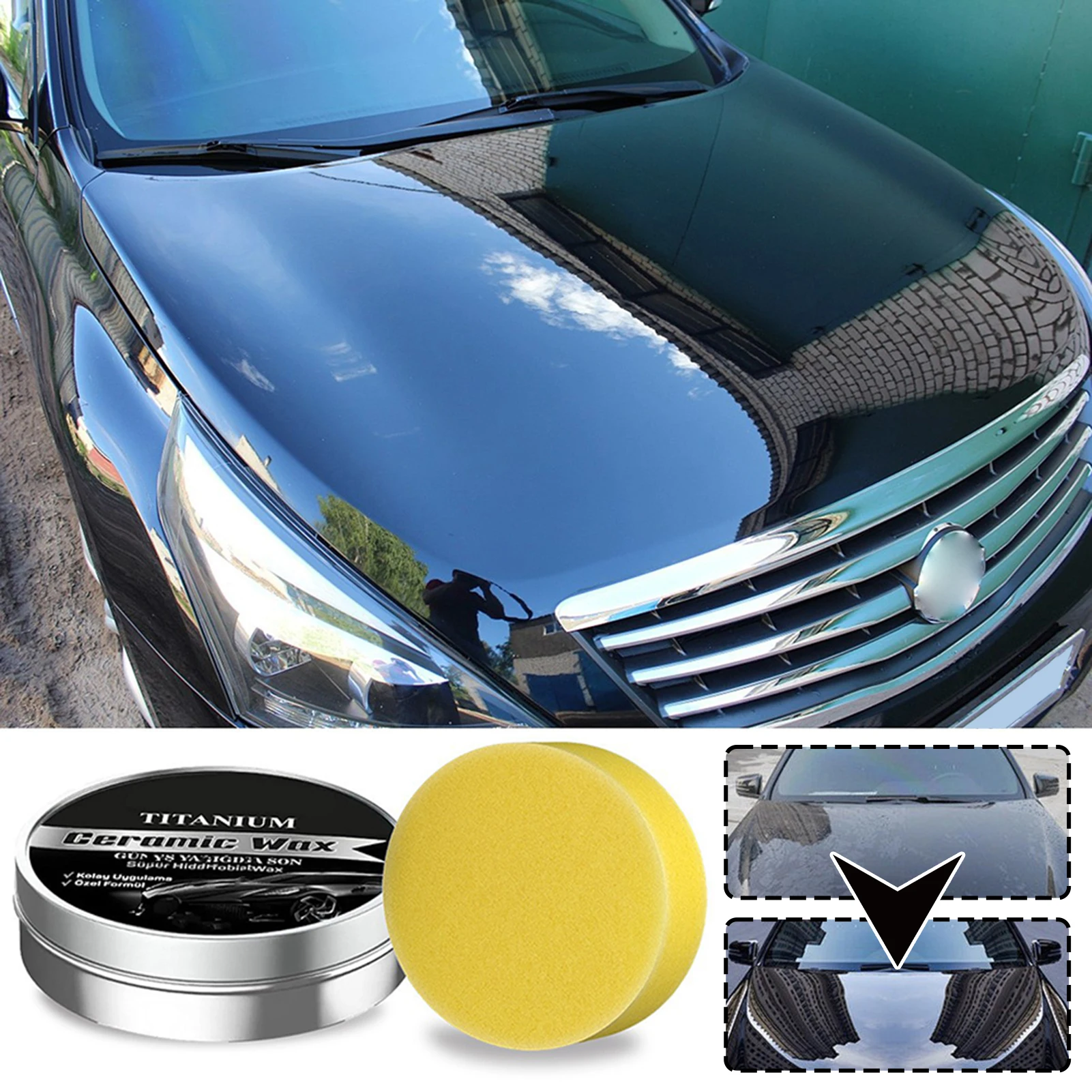 Car Wax Ceramic Coating - Lilin Pemoles Pelapis Mobil Lilin Perbaikan