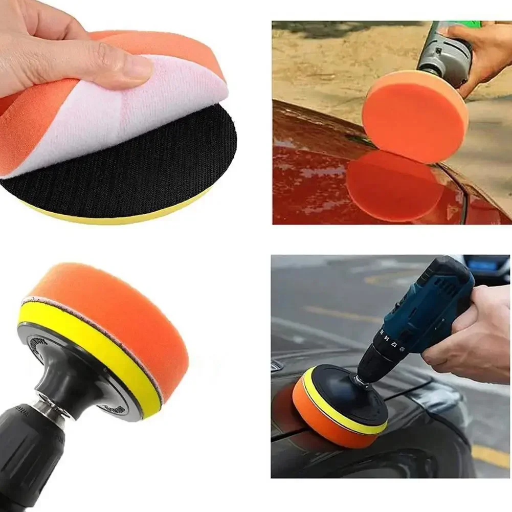 Polish Pad Set Buffer - 6 Buah Kit Bantalan Busa Mesin