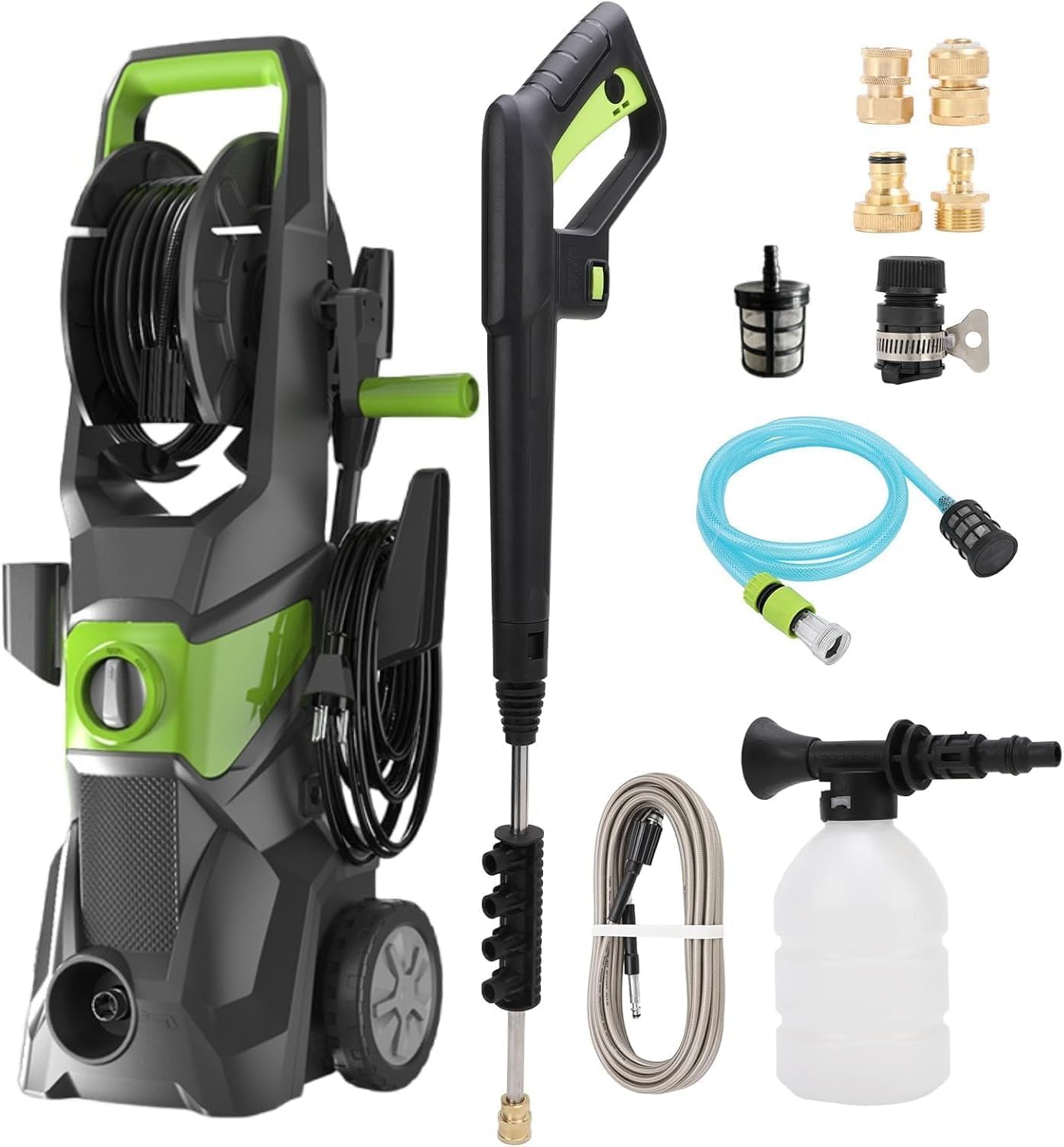 Pressure Washer Foam Gun - Mesin Cuci Tekanan Listrik 4000PSI, Mesin