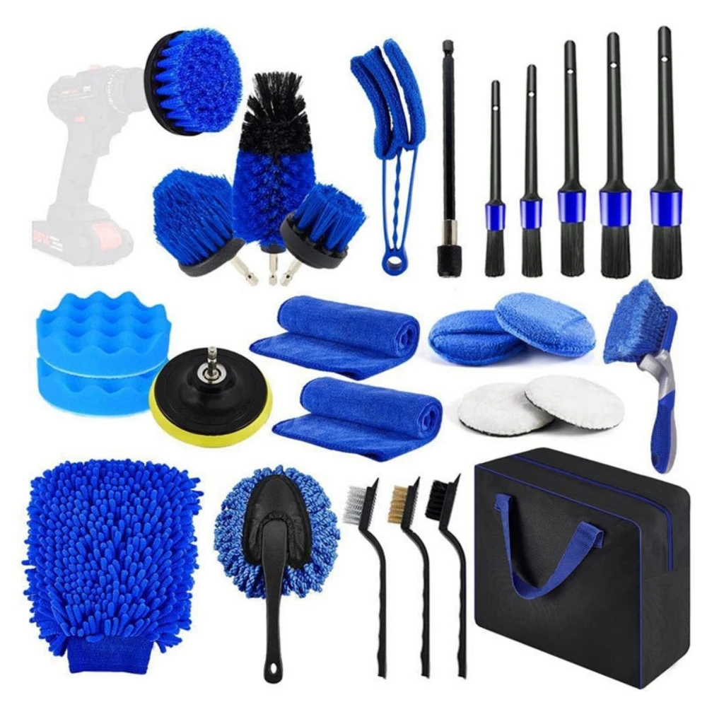Dirt Brush Interior - Set sikat cuci mobil, peralatan pembersih