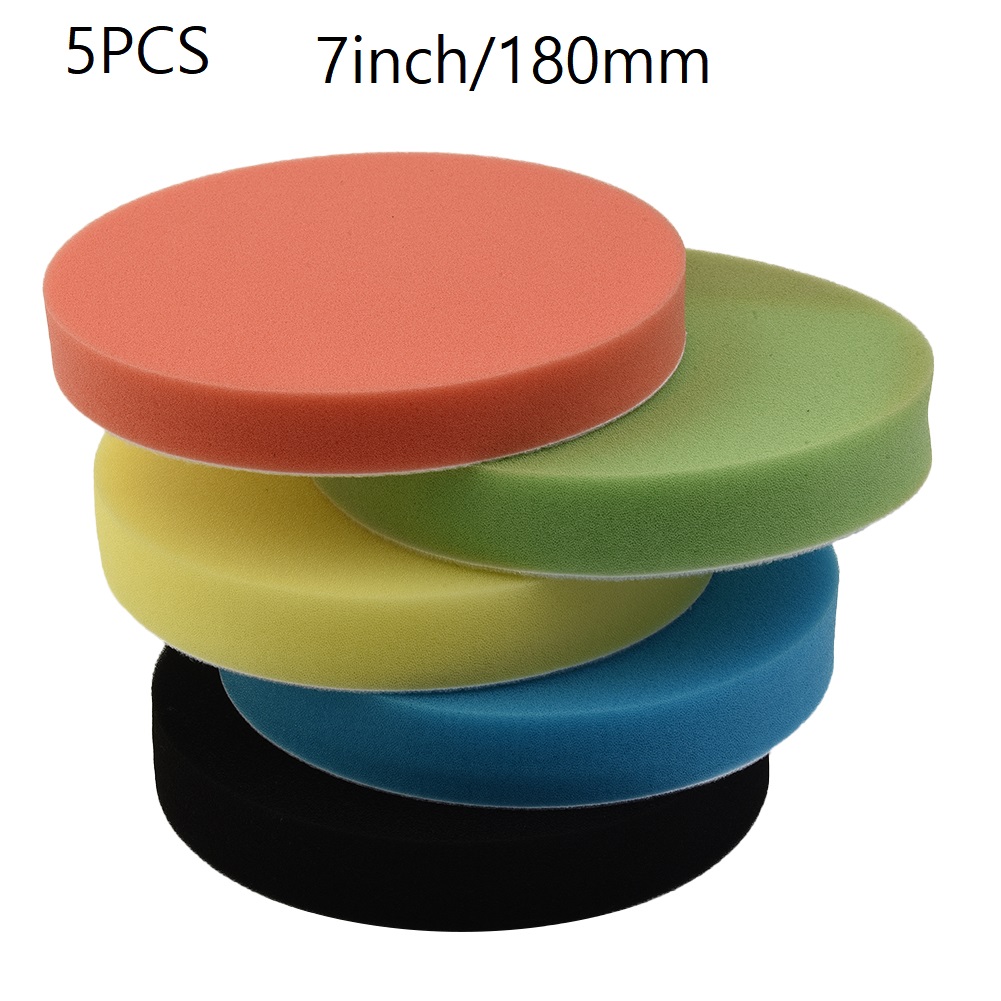 5 Pcs Spons Poles Mobil 7 Inci - Polish Pad Set Buffer ulasan dan harga