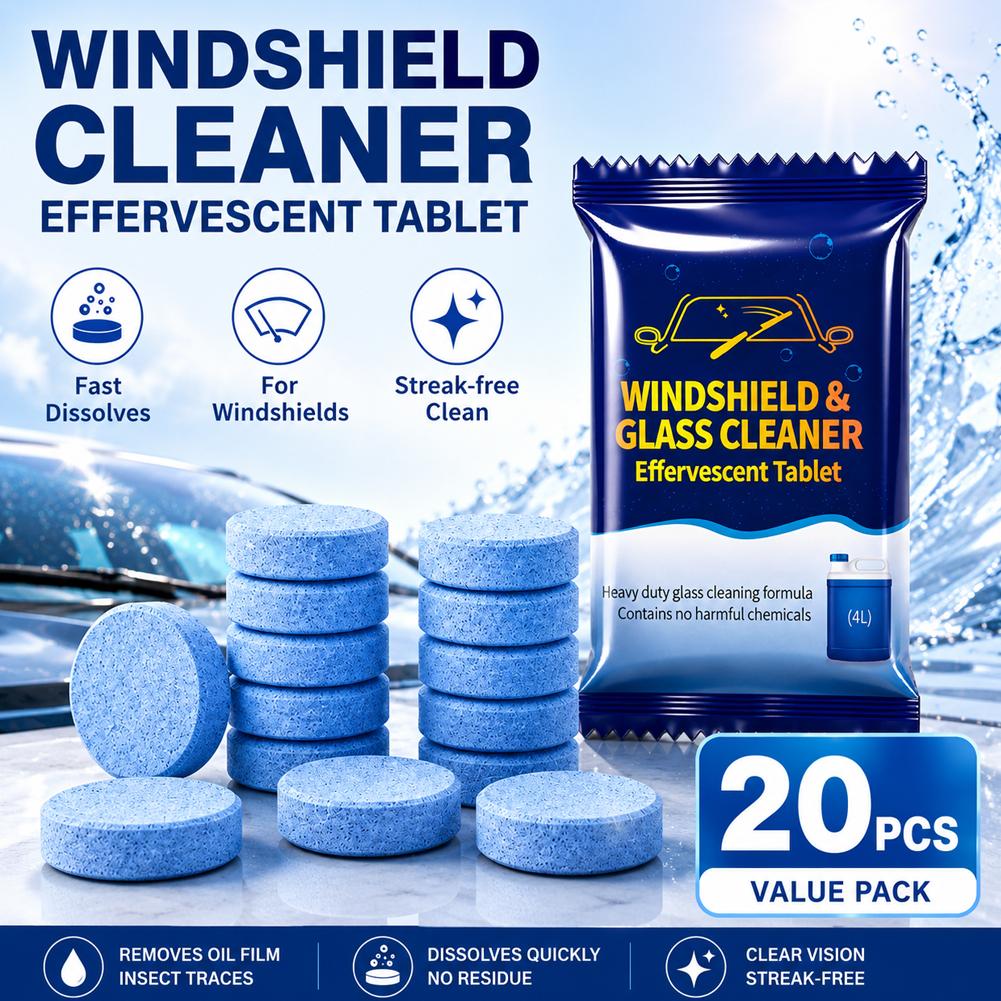 Tablet Efervesen Pembersih Kac - Glass Cleaner Streak ulasan dan harga