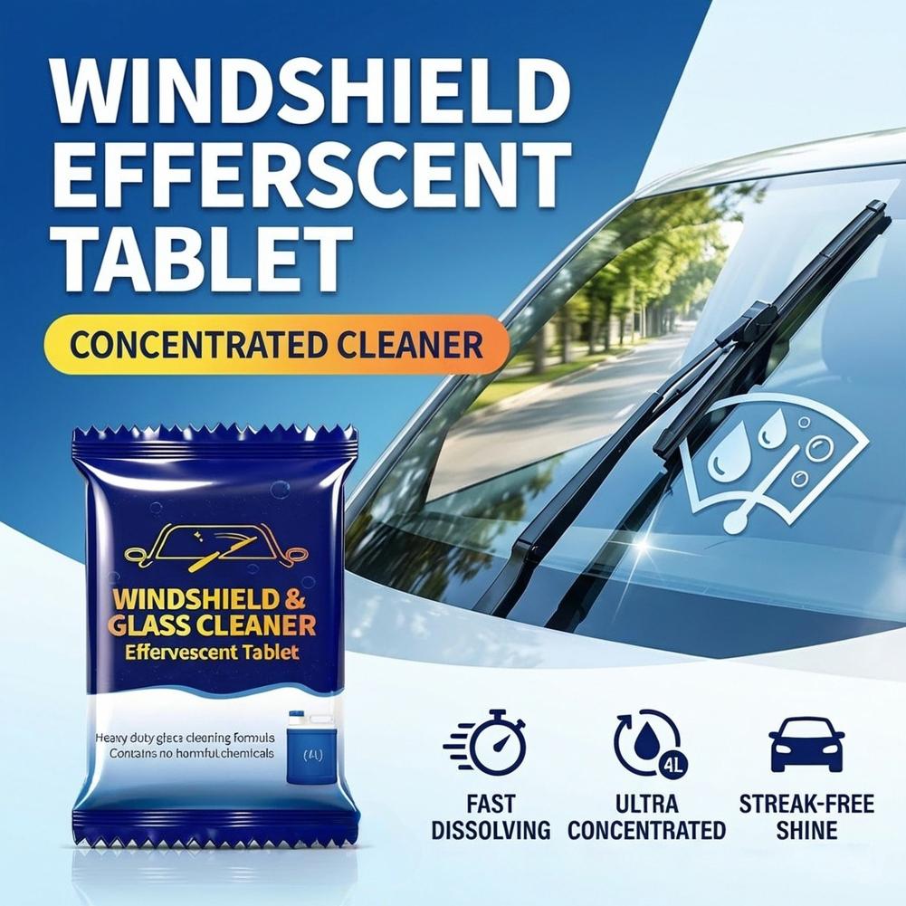 Tablet Efervesen Pembersih Kac - Glass Cleaner Streak ulasan dan harga