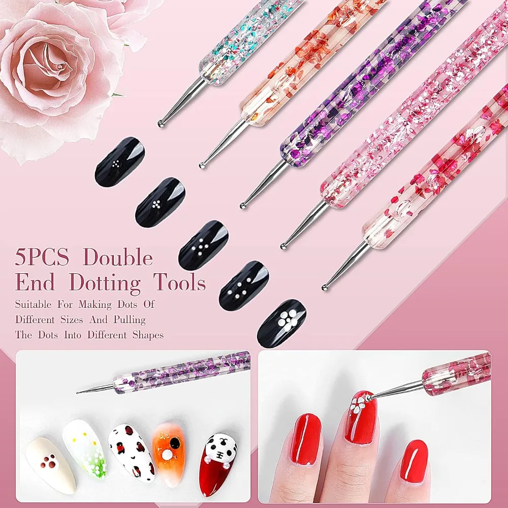 32pcs Kuas Nail Art, Kuas Akri - Detailing Brush Set ulasan dan harga
