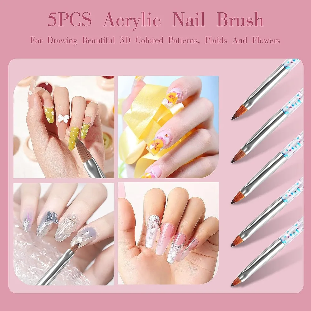 32pcs Kuas Nail Art, Kuas Akri - Detailing Brush Set ulasan dan harga