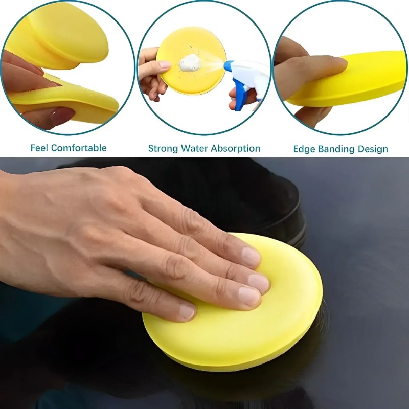 6PCS Alat Aplikator Busa Wax P - Wax Applicator Pad ulasan dan harga