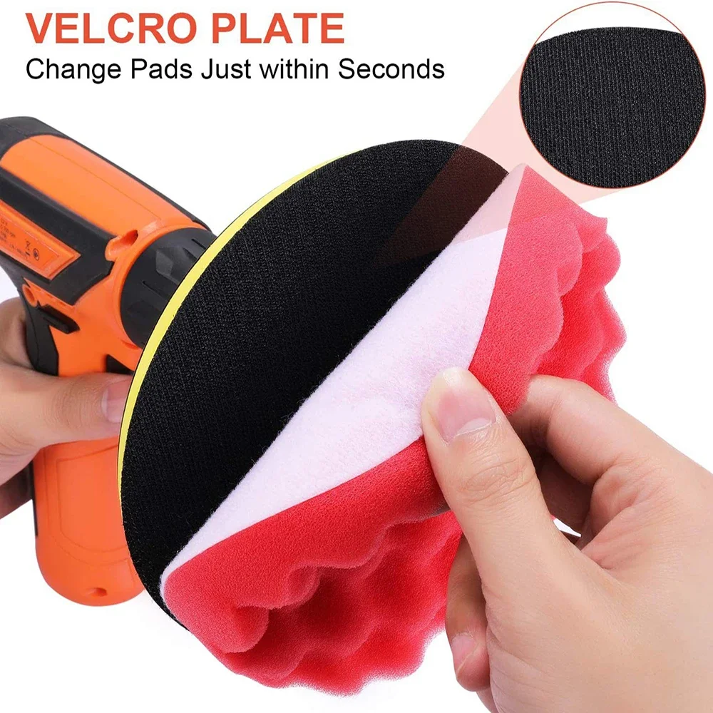 8Pcs Kit Bantalan Poles Mobil  - Polish Pad Set Buffer ulasan dan harga