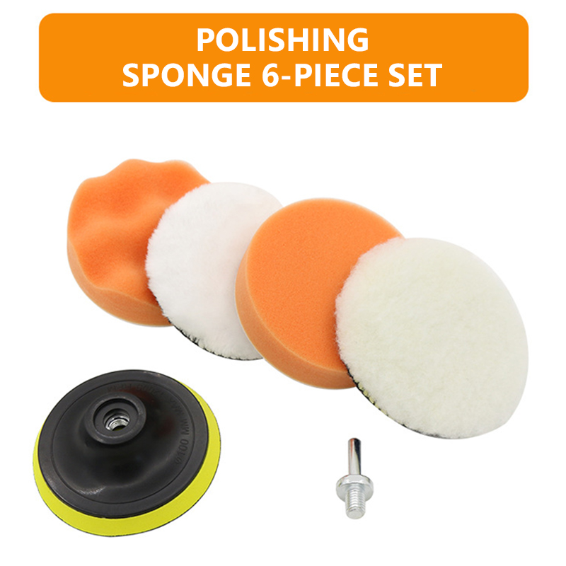 6 Buah/Set Kit Bantalan Spons  - Polish Pad Set Buffer ulasan dan harga