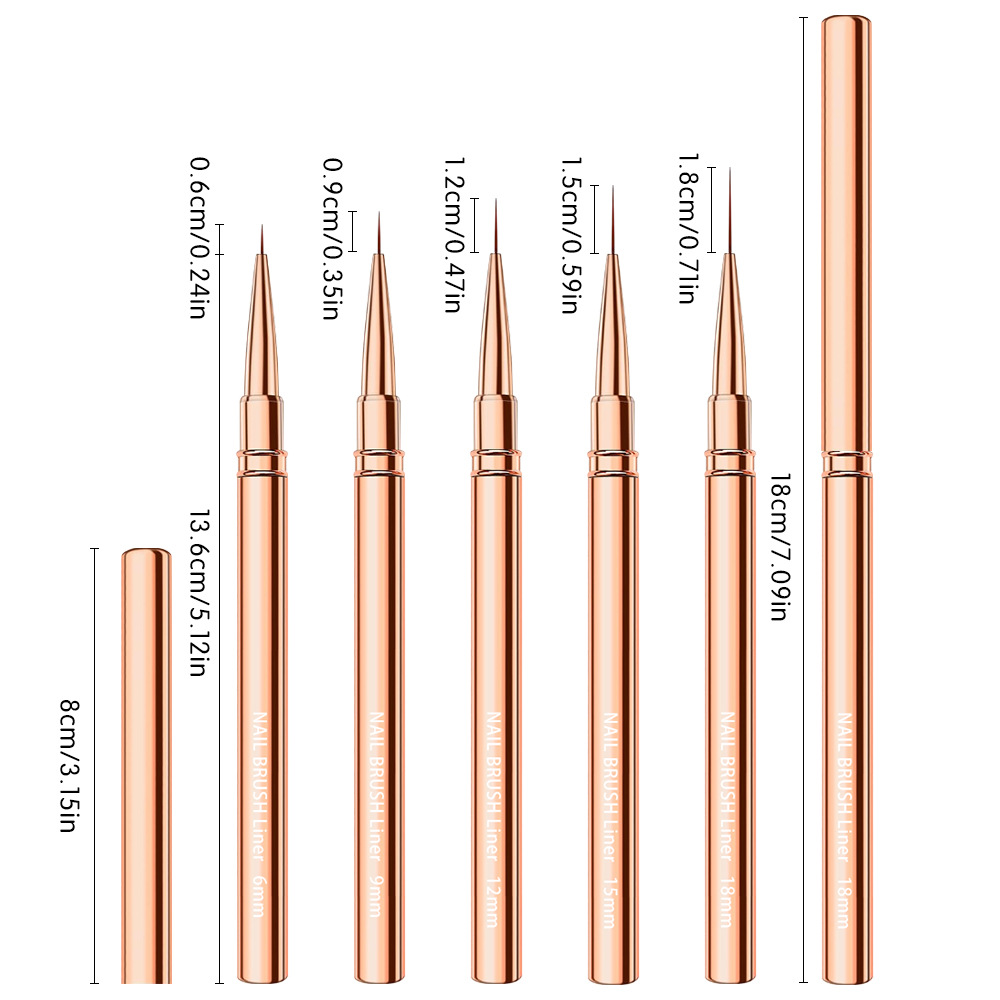1/3/5 Buah Set Kuas Liner Seni - Detailing Brush Set ulasan dan harga