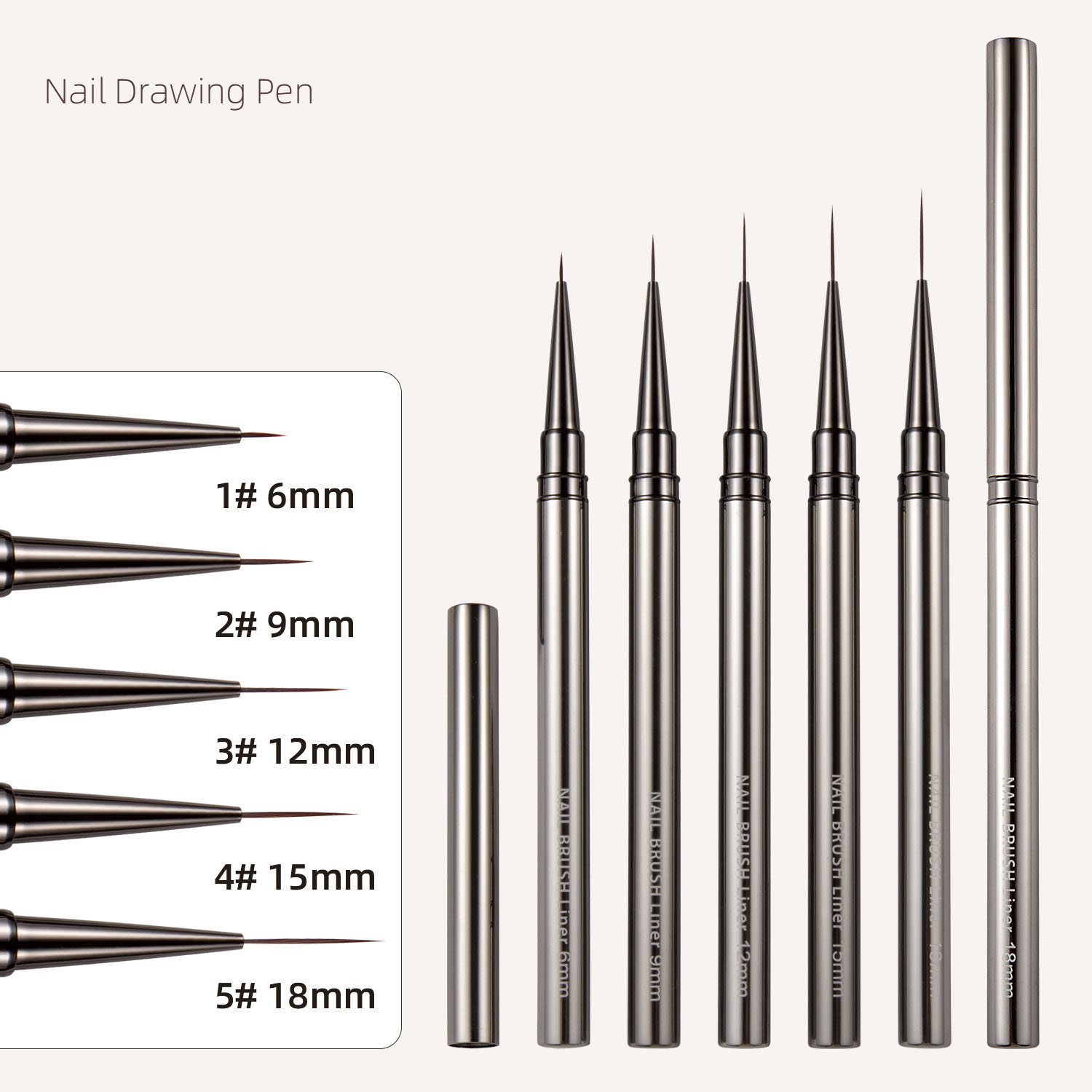1/3/5 Buah Set Kuas Liner Seni - Detailing Brush Set ulasan dan harga