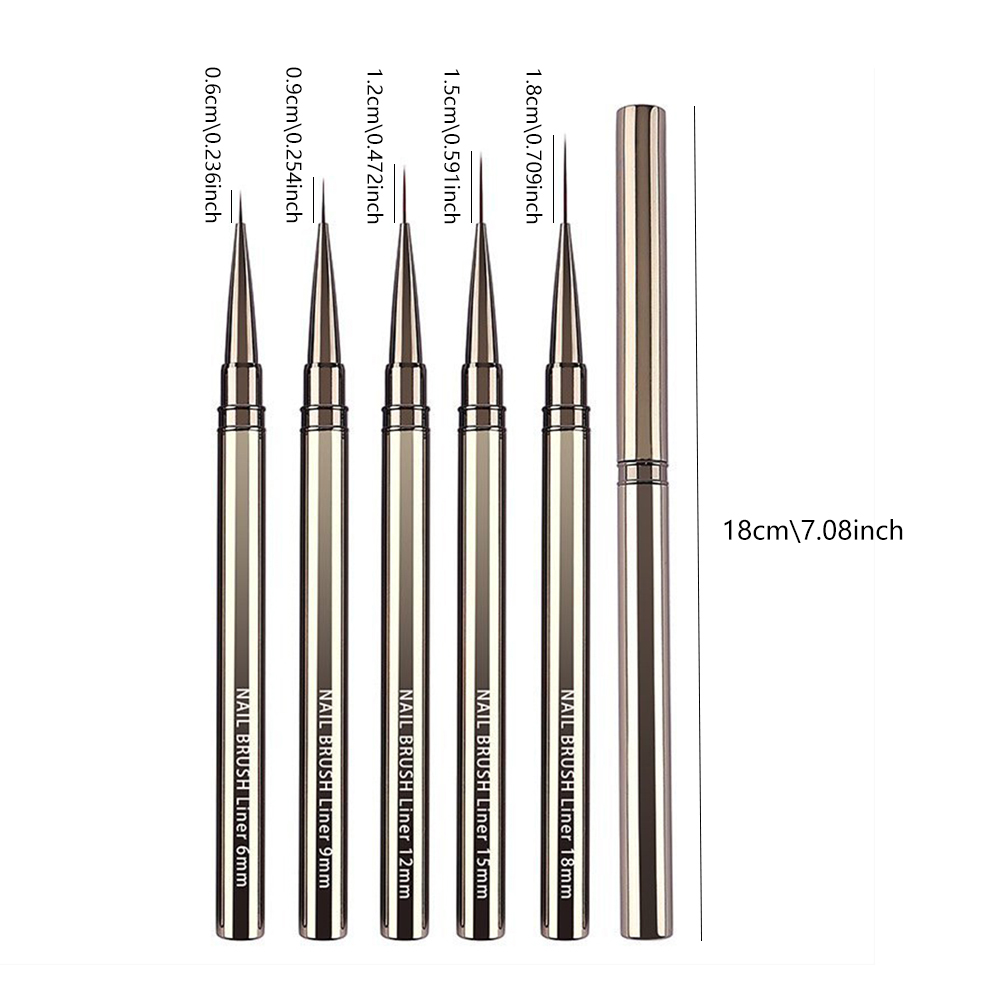 Set Kuas Seni Kuku Profesional - Detailing Brush Set ulasan dan harga
