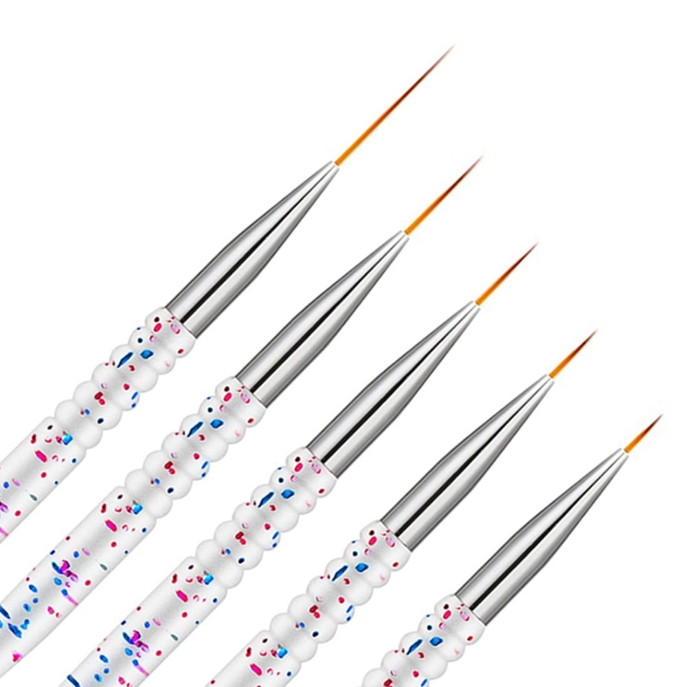 5 Buah Set Kuas Liner Seni Kuk - Detailing Brush Set ulasan dan harga