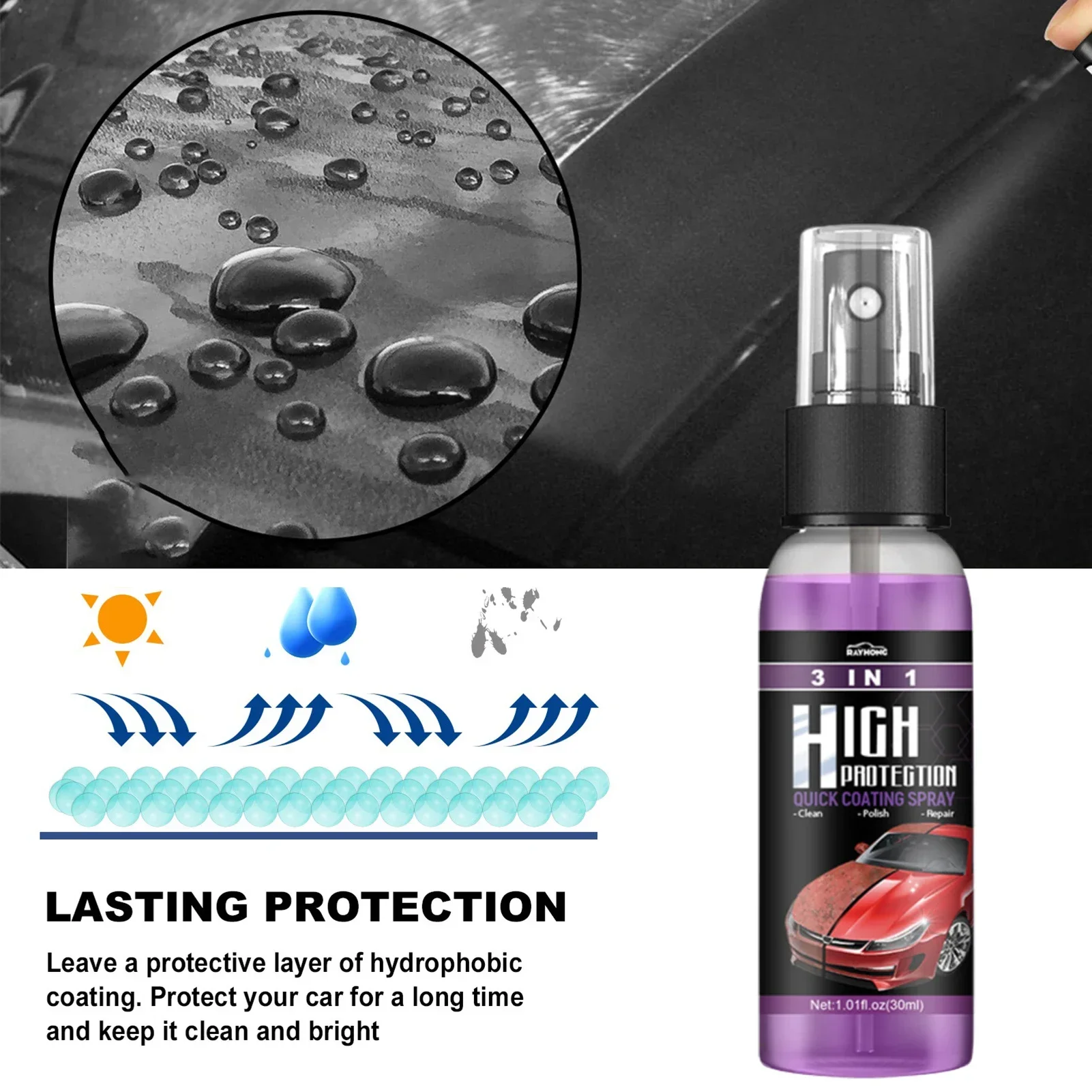Semprotan Lapisan Keramik Cair - Car Wax Ceramic Coating ulasan dan harga