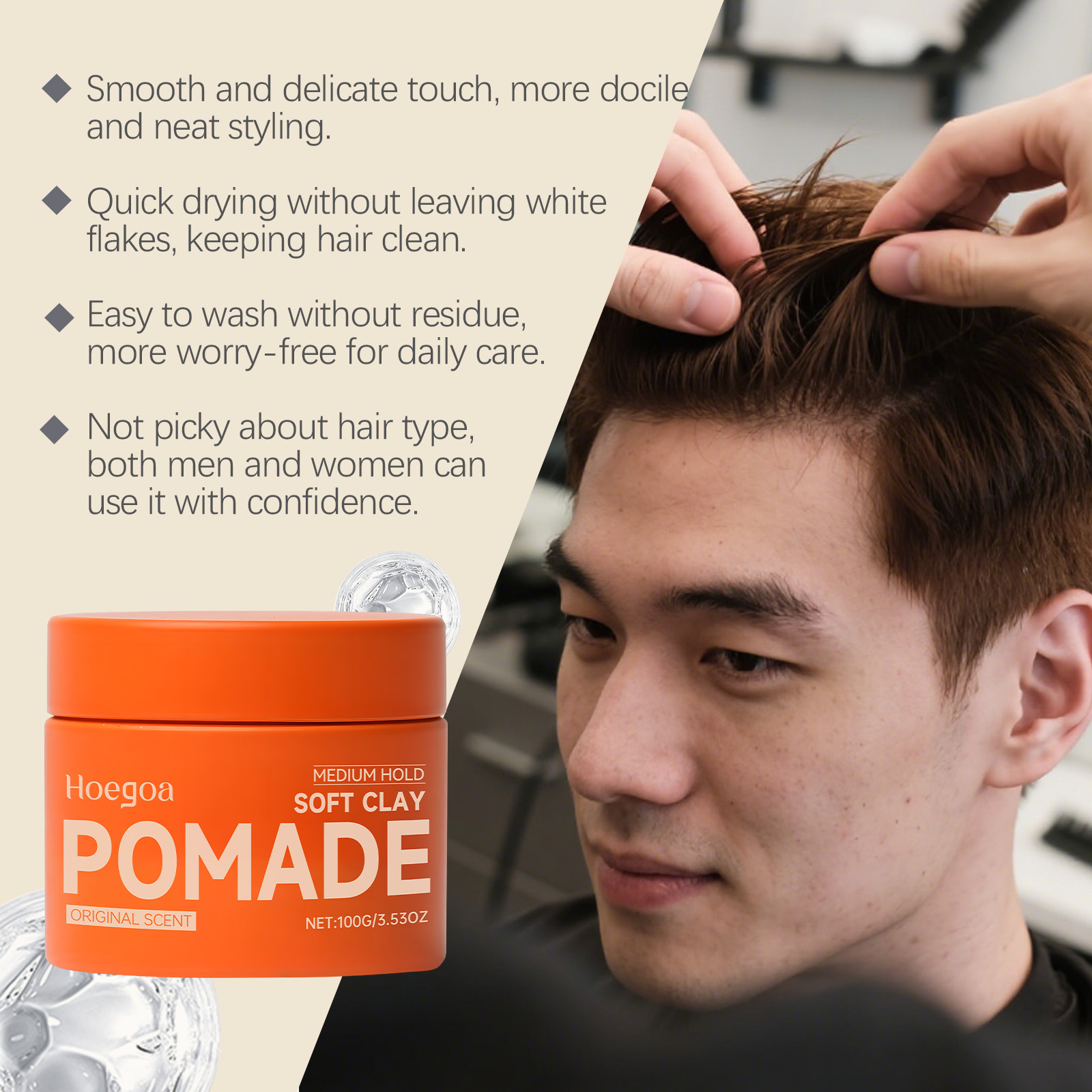Lilin Rambut Asli Gel Rambut T - Clay Bar Lubricant ulasan dan harga