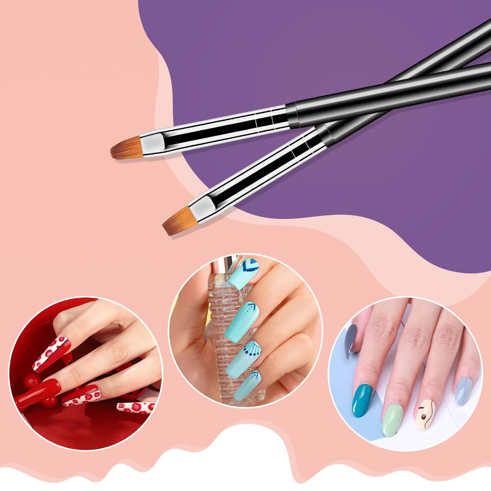 Alat Dotting Nail Art Dua Sisi - Detailing Brush Set ulasan dan harga
