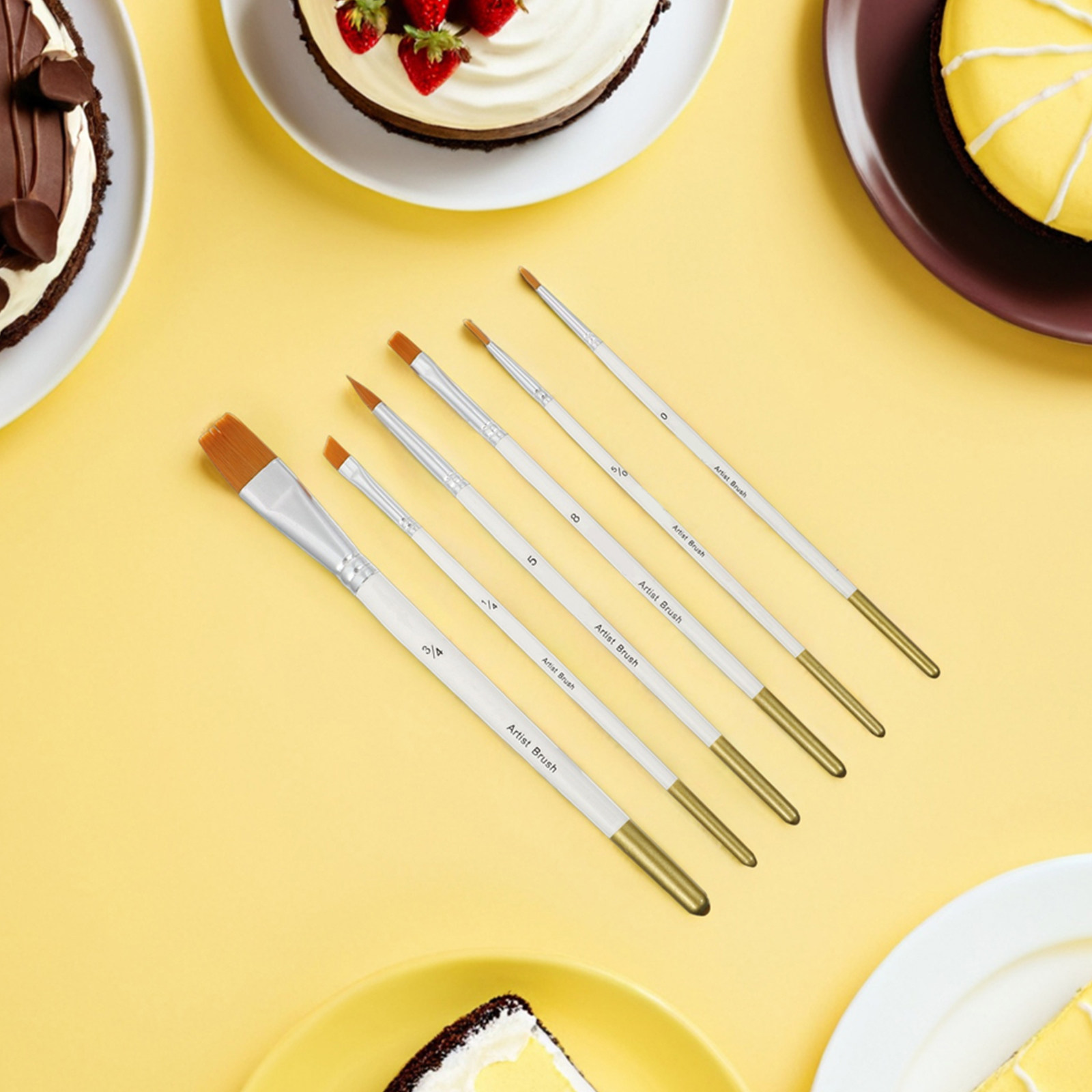 12 Buah Set Kuas Detail Kue Se - Detailing Brush Set ulasan dan harga